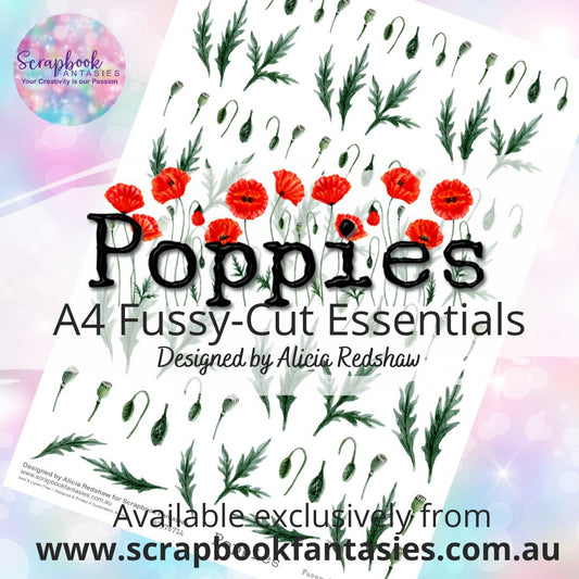 Poppies A4 Colour Fussy-Cut Essentials - Poppy Leaves 87376714