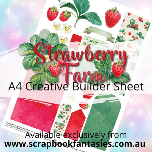 Strawberry Farm A4 Creative Builder Sheet - Designed by Alicia Redshaw