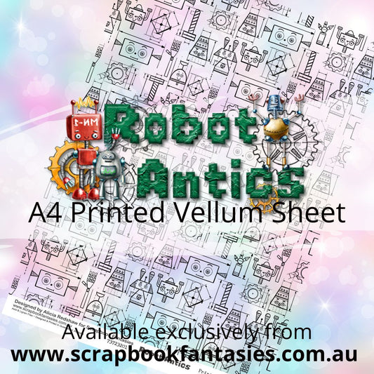 Robot Antics A4 Printed Vellum Sheet - Robot Plans 73723201