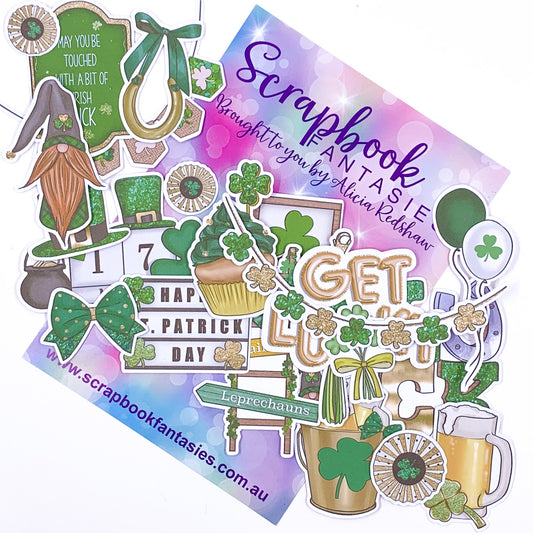 Saint Patrick's Day Colour-Cuts (22 pieces) Designed by Alicia Redshaw