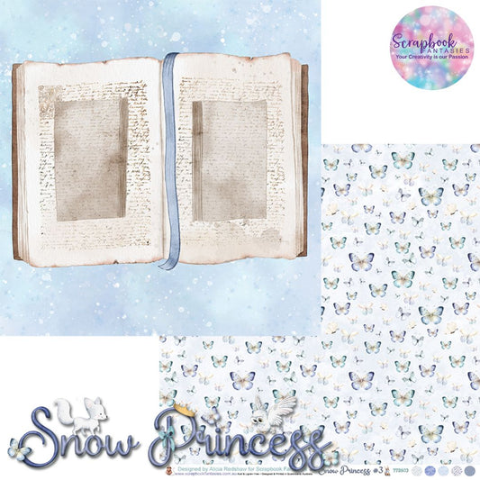Snow Princess 12x12 Double-Sided Patterned Paper 3 - Designed by Alicia Redshaw Exclusively for Scrapbook Fantasies 772603