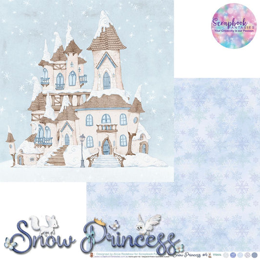 Snow Princess 12x12 Double-Sided Patterned Paper 4 - Designed by Alicia Redshaw Exclusively for Scrapbook Fantasies 772604