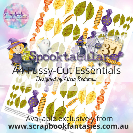 Spooktacular A4 Colour Fussy-Cut Essentials - Lollies & Leaves 77504