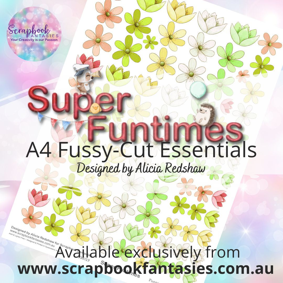 Super Funtimes A4 Colour Fussy-Cut Essentials - Flowers 4 738019