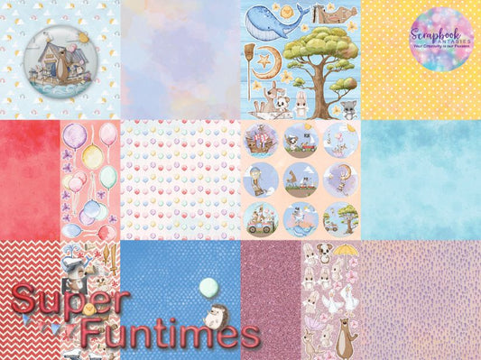 Super Funtimes 12x12 Double-Sided Patterned Paper Pack - Designed by Alicia Redshaw 738000