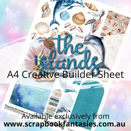 the islands A4 Creative Builder Sheet - Designed by Alicia Redshaw