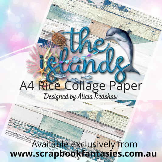 the islands A4 Rice Collage Paper - Multicoloured Timber