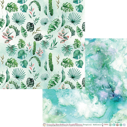 Tropical Ambience 12x12 Double-Sided Patterned Paper 4 - Designed by Alicia Redshaw Exclusively for Scrapbook Fantasies