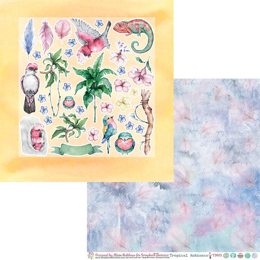 Tropical Ambience 12x12 Double-Sided Patterned Paper 5 - Designed by Alicia Redshaw Exclusively for Scrapbook Fantasies