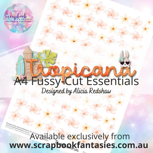 Tropicana A4 Colour Fussy-Cut Essentials - Frangipanis 821200