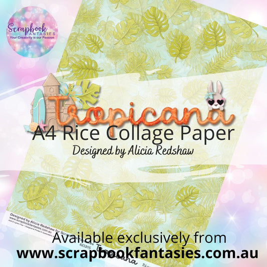 Tropicana A4 Rice Collage Paper - Leaf Collage 821205