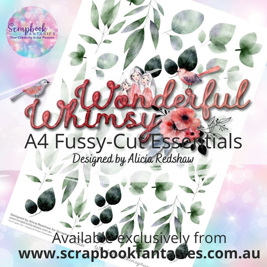 Wonderful Whimsy A4 Colour Fussy-Cut Essentials - Green Leaves 992420