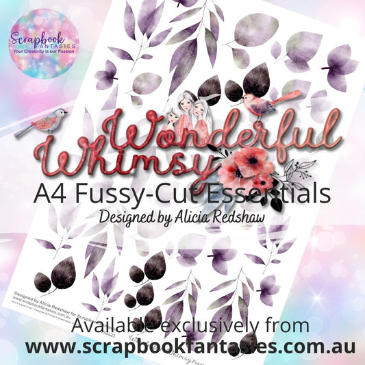 Wonderful Whimsy A4 Colour Fussy-Cut Essentials - Violet Leaves 992421
