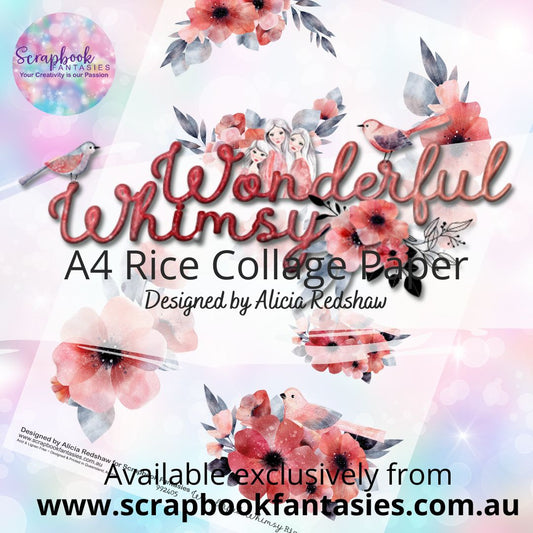 Wonderful Whimsy A4 Rice Collage Paper - Bouquets 992405