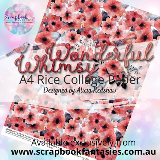 Wonderful Whimsy A4 Rice Collage Paper - Floral Patterns 992406