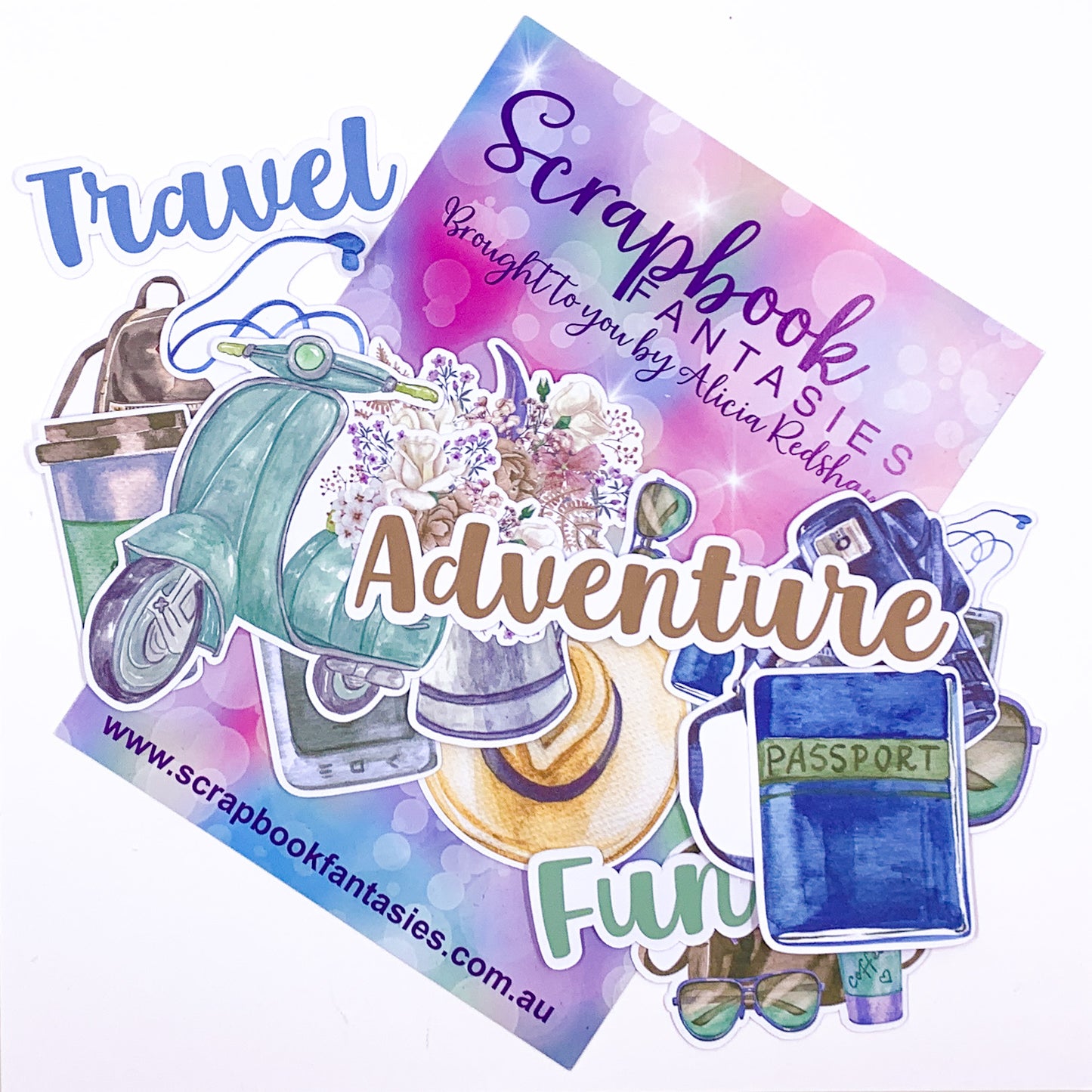 Colour-Cuts - Travel Adventure (16 pieces) Designed by Alicia Redshaw