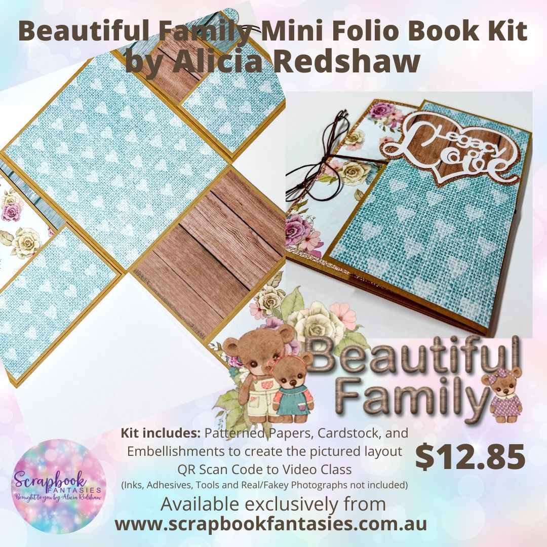 Beautiful Family Mini Book - Saturday Night Scrap-Along Kit - 9 April 2022