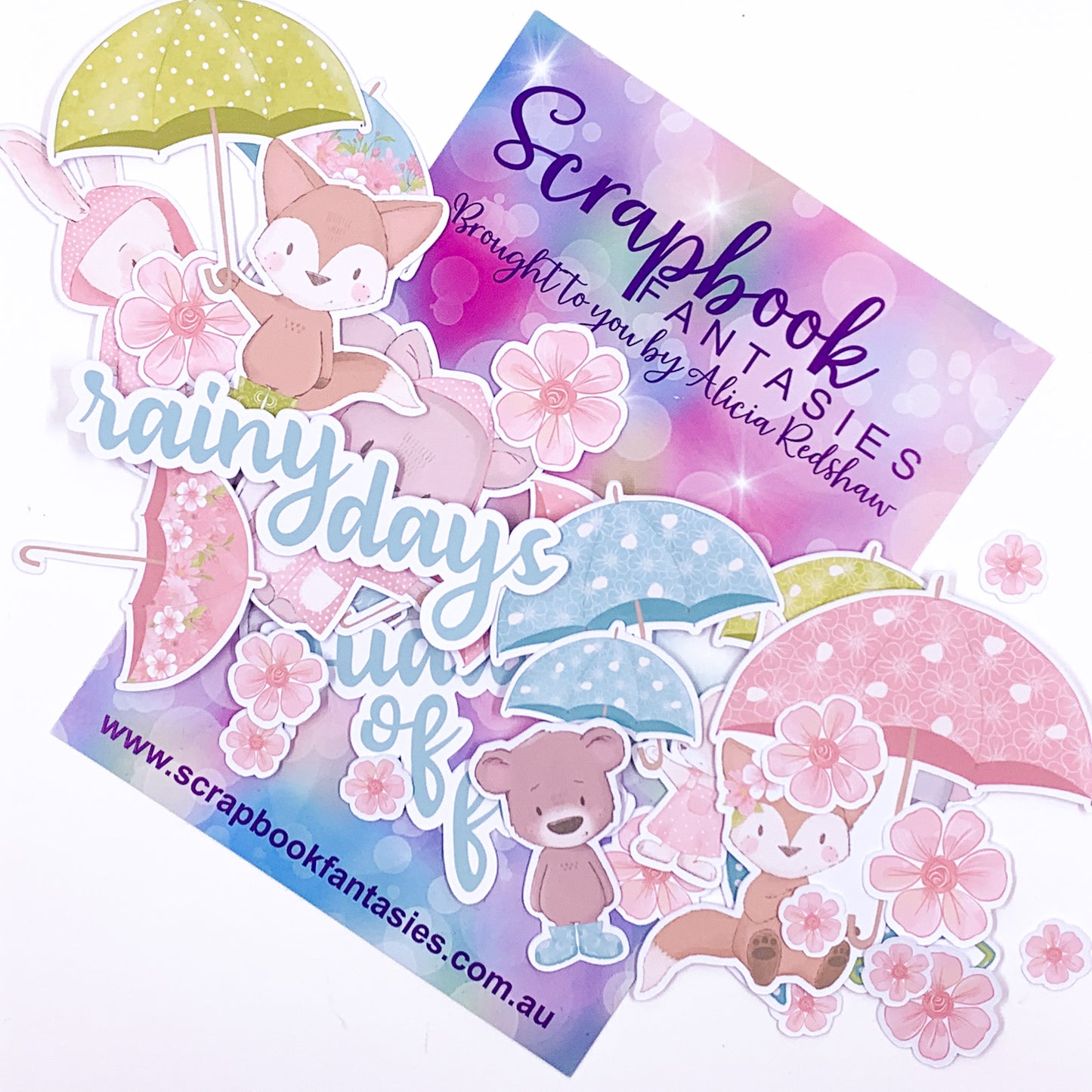 Cuties in the Rain Colour-Cuts (31 pieces) Designed by Alicia Redshaw