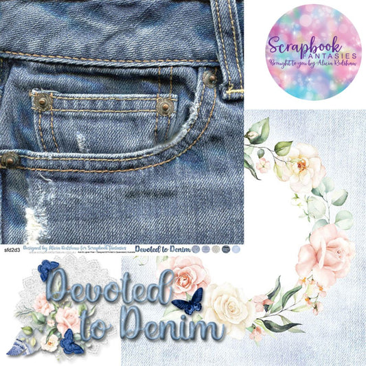 Devoted to Denim 12x12 Double-Sided Patterned Paper 3