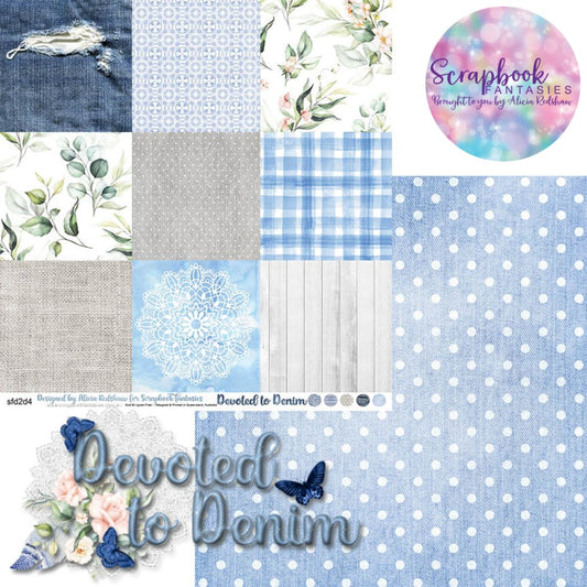 Devoted to Denim 12x12 Double-Sided Patterned Paper 4
