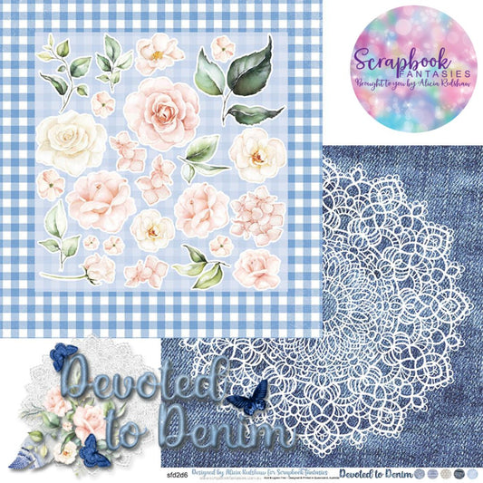 Devoted to Denim 12x12 Double-Sided Patterned Paper 6