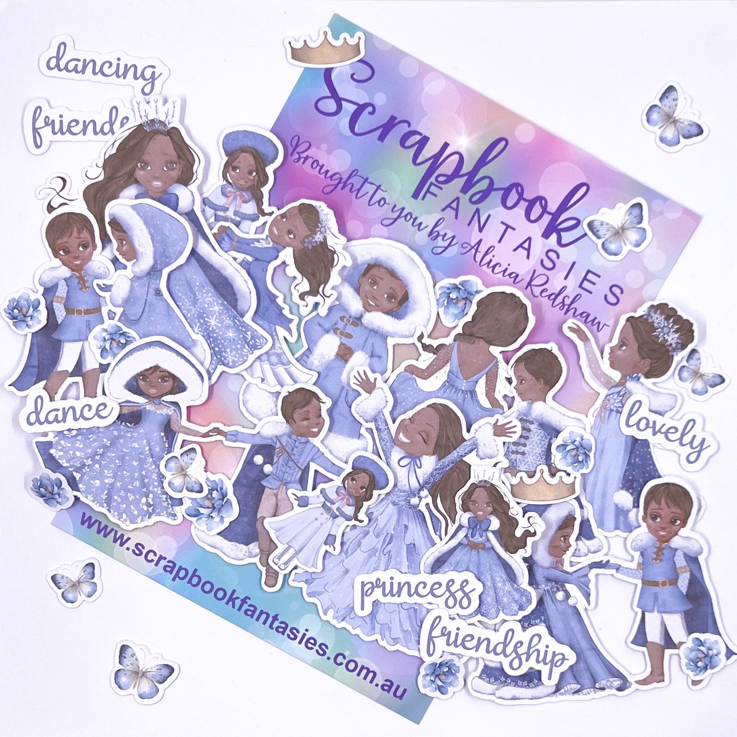 Snow Princess Colour-Cuts - Princes & Princesses 10 (34 pieces) Designed by Alicia Redshaw 14833