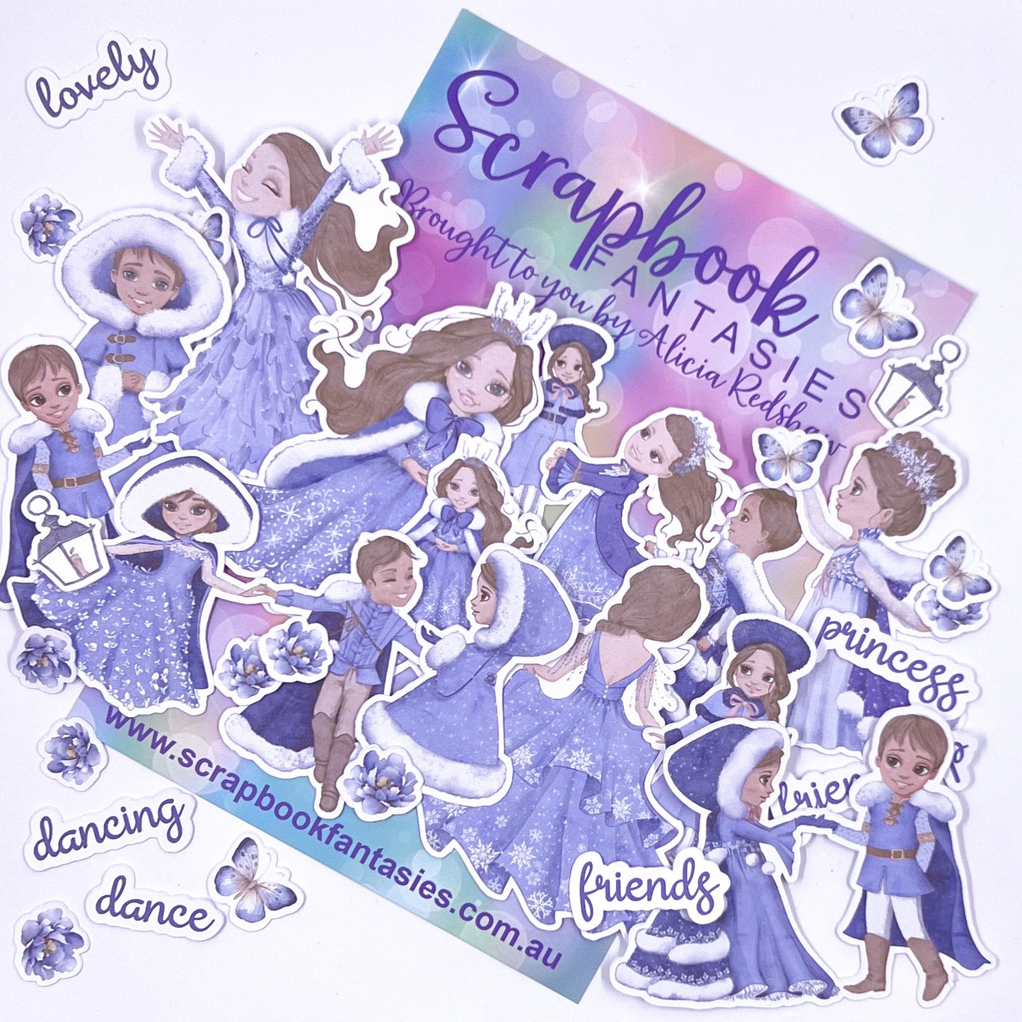 Snow Princess Colour-Cuts - Princes & Princesses 12 (34 pieces) Designed by Alicia Redshaw 14831