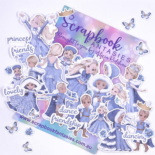 Snow Princess Colour-Cuts - Princes & Princesses 6 (34 pieces) Designed by Alicia Redshaw 14837