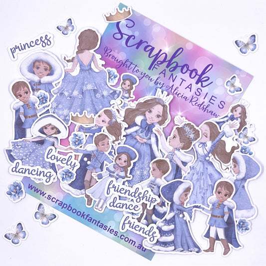 Snow Princess Colour-Cuts - Princes & Princesses 7 (34 pieces) Designed by Alicia Redshaw 14836