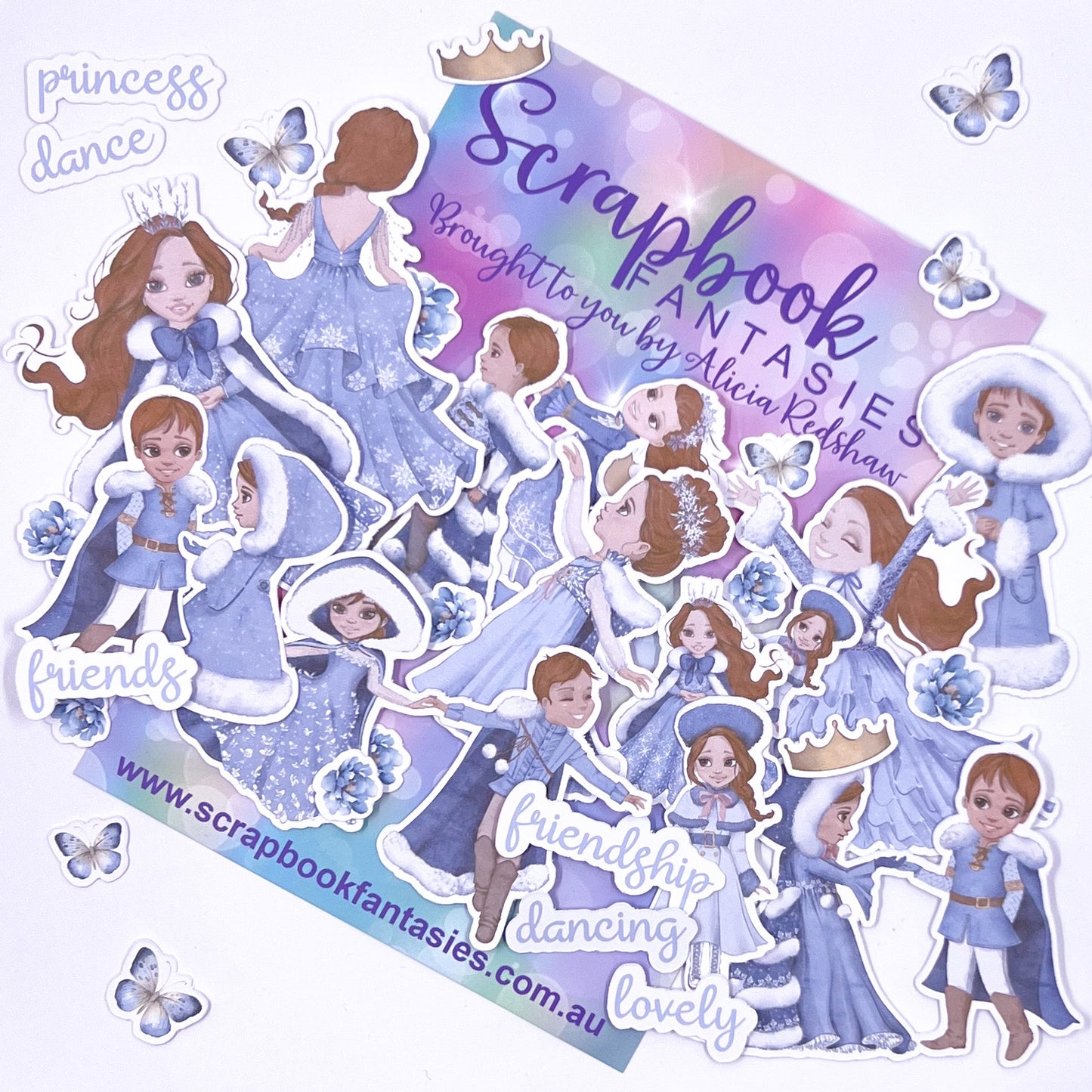 Snow Princess Colour-Cuts - Princes & Princesses 9 (34 pieces) Designed by Alicia Redshaw 14834