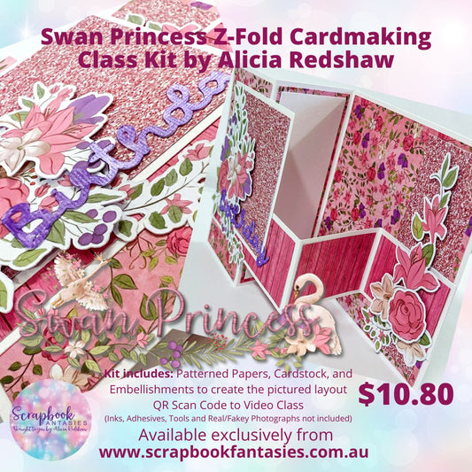 Swan Princess Z-Fold Cardmaking Class with Alicia Redshaw - GICS #16 Online Craftshow